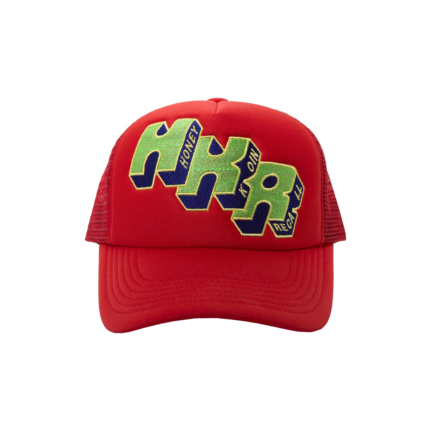 HKR LOGO TRUCKER CAP RED