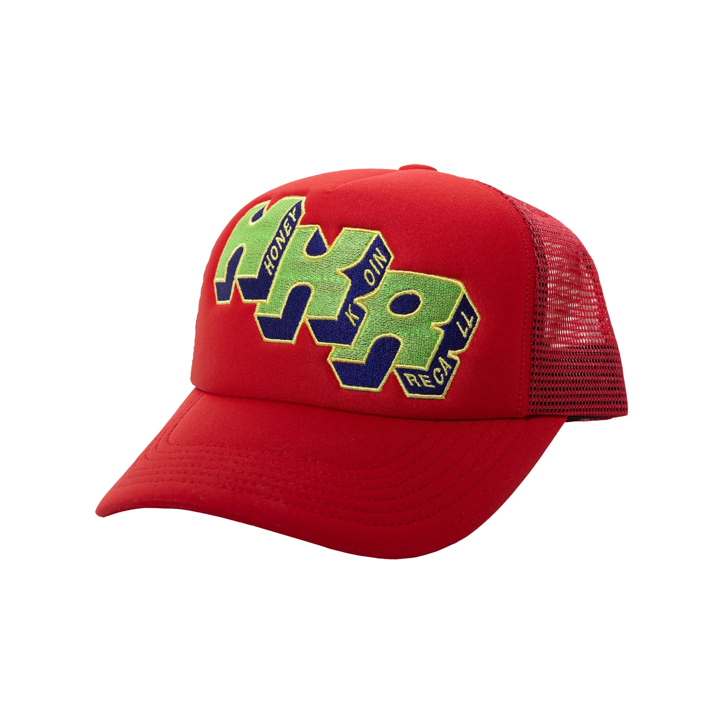 HKR LOGO TRUCKER CAP RED