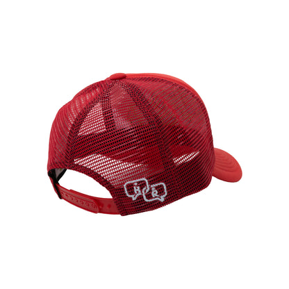 HKR LOGO TRUCKER CAP RED