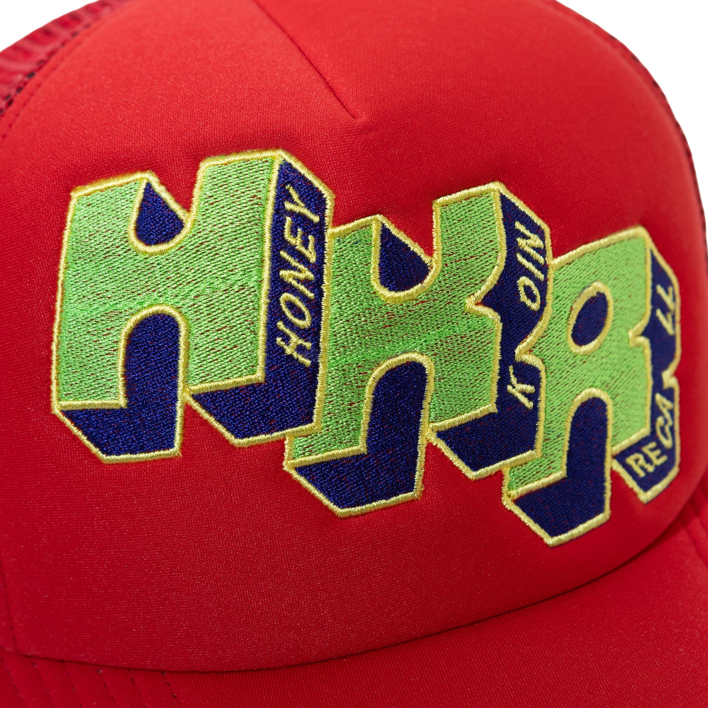 HKR LOGO TRUCKER CAP RED