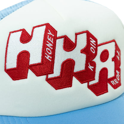 HKR LOGO TRUCKER CAP SKY BLUE