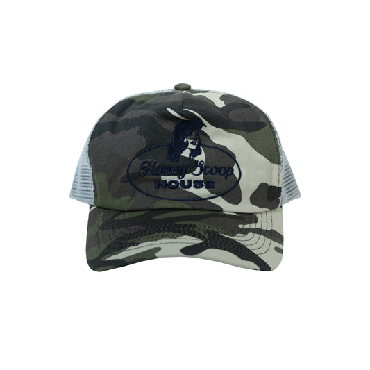 H-LADY LOGO MESH CAP CITY CAMO WHITE