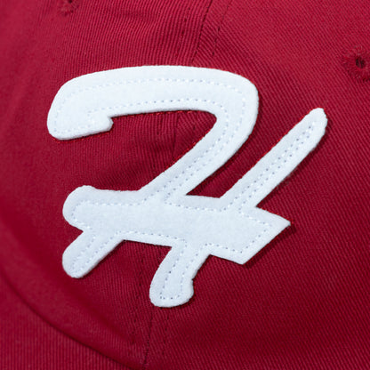 H LOGO 6 PANEL CAP RED