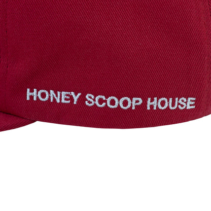 H LOGO 6 PANEL CAP RED