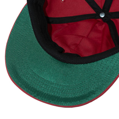 H LOGO 6 PANEL CAP RED