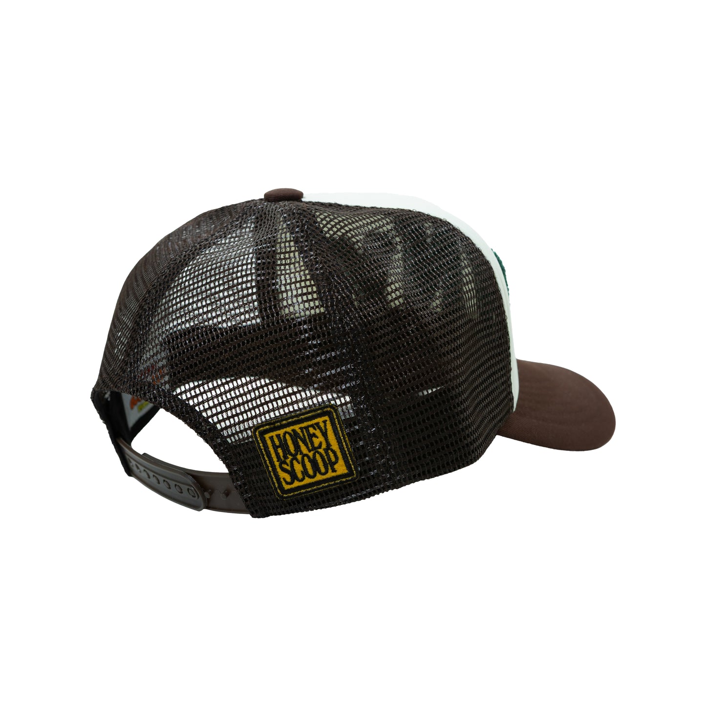 HNY LOGO TRUCKER CAP BROWN