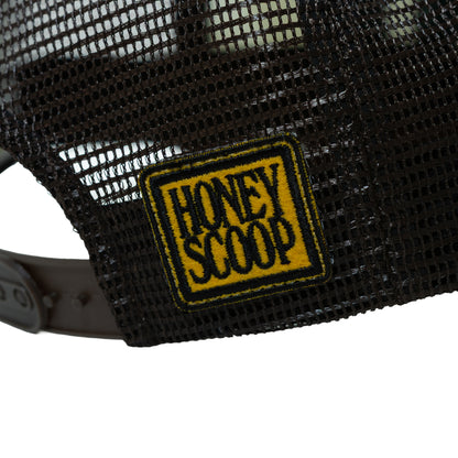 HNY LOGO TRUCKER CAP BROWN