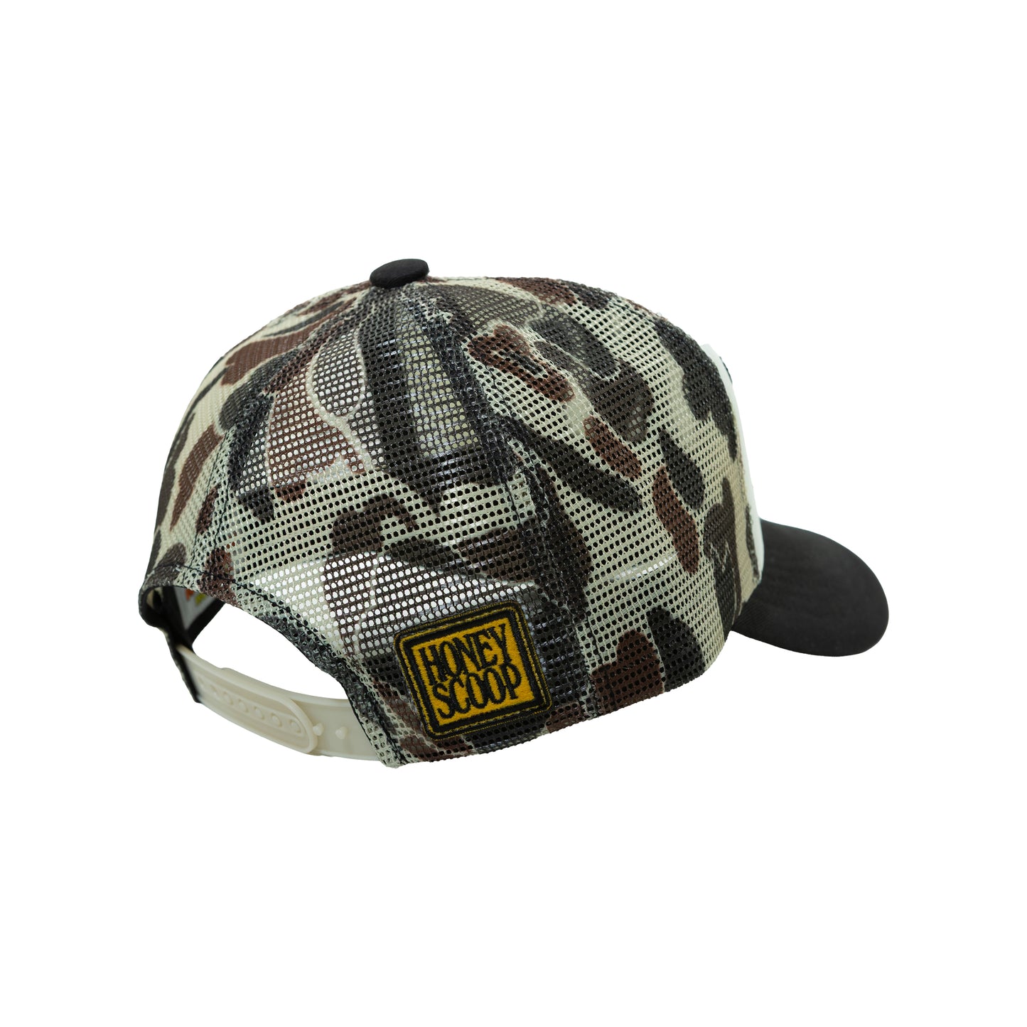 HNY LOGO TRUCKER CAP CAMO