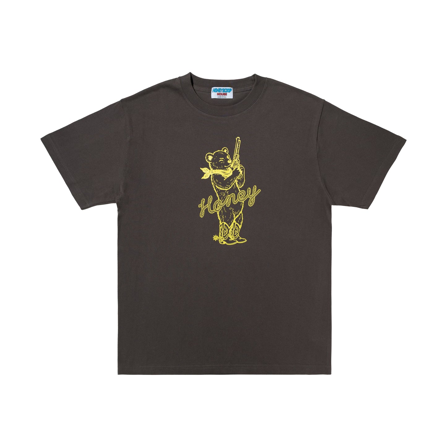 HONEY BEAR TEE CHARCOAL