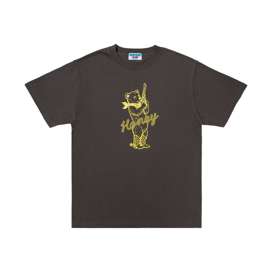 HONEY BEAR TEE CHARCOAL
