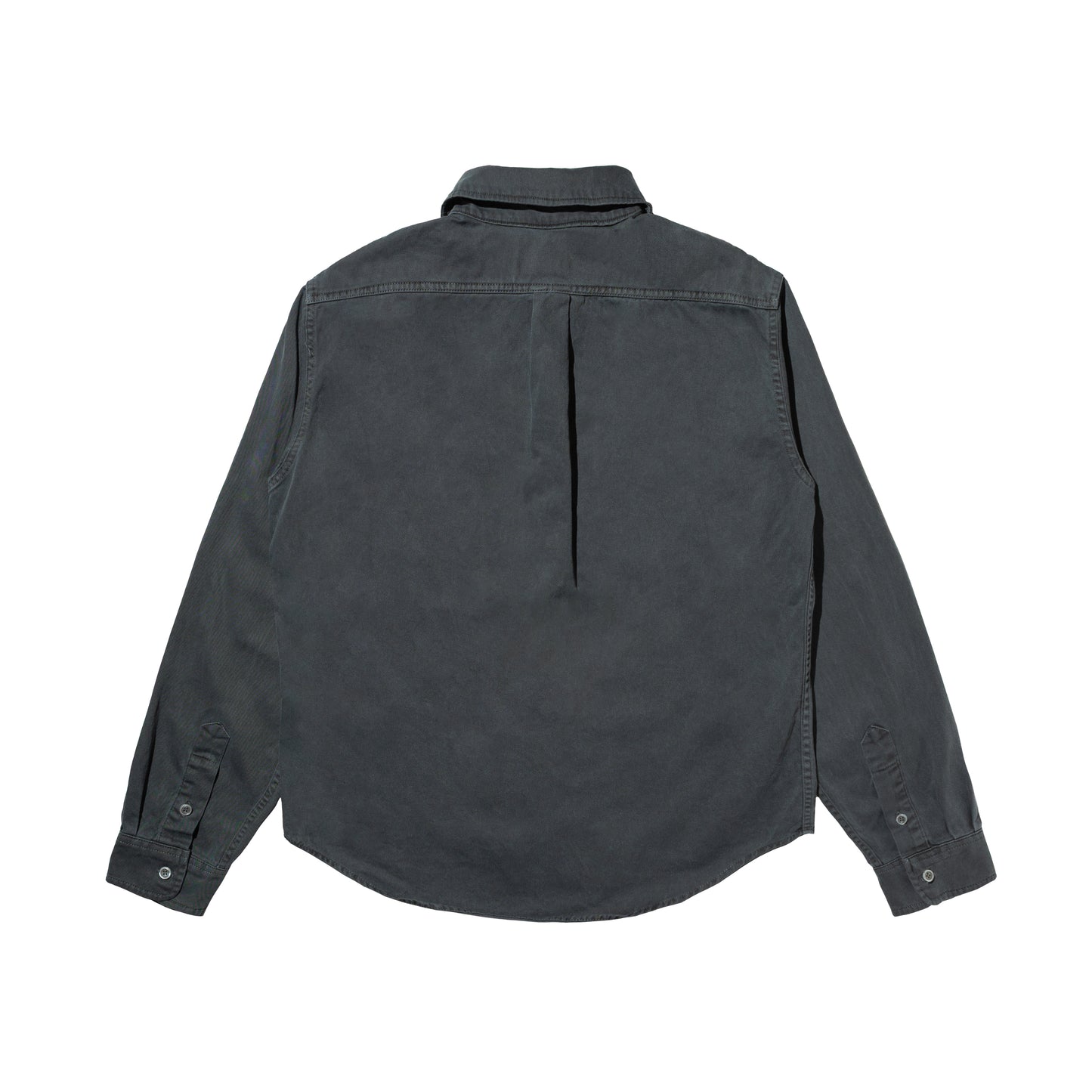 HONEY OVAL PATCH OVERDYED SHIRT CHARCOAL