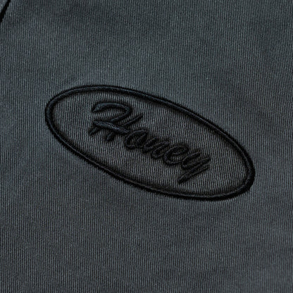 HONEY OVAL PATCH OVERDYED SHIRT CHARCOAL