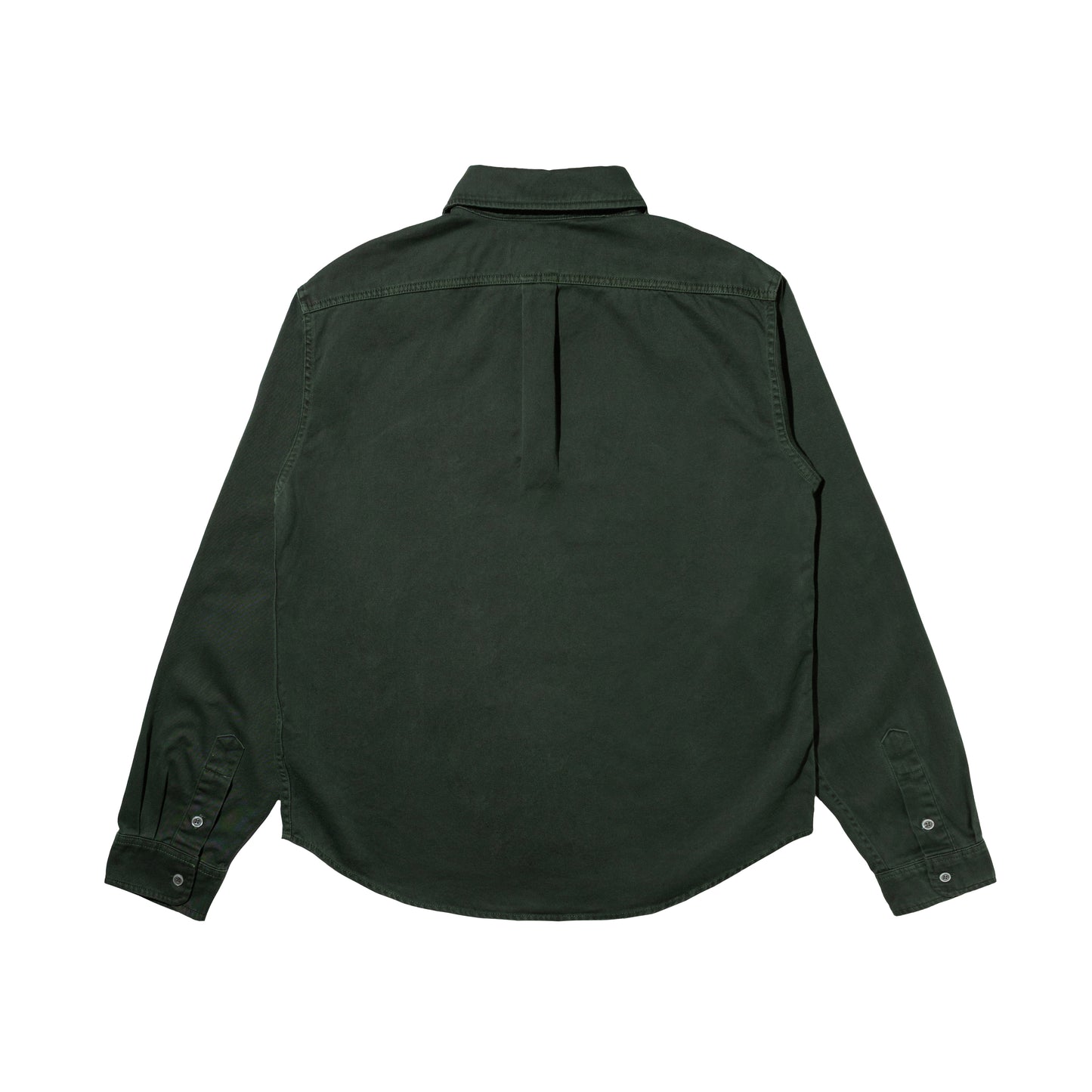 HONEY OVAL PATCH OVERDYED SHIRT GREEN