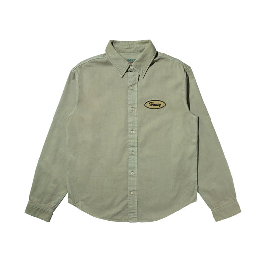 HONEY OVAL PATCH OVERDYED SHIRT SAND