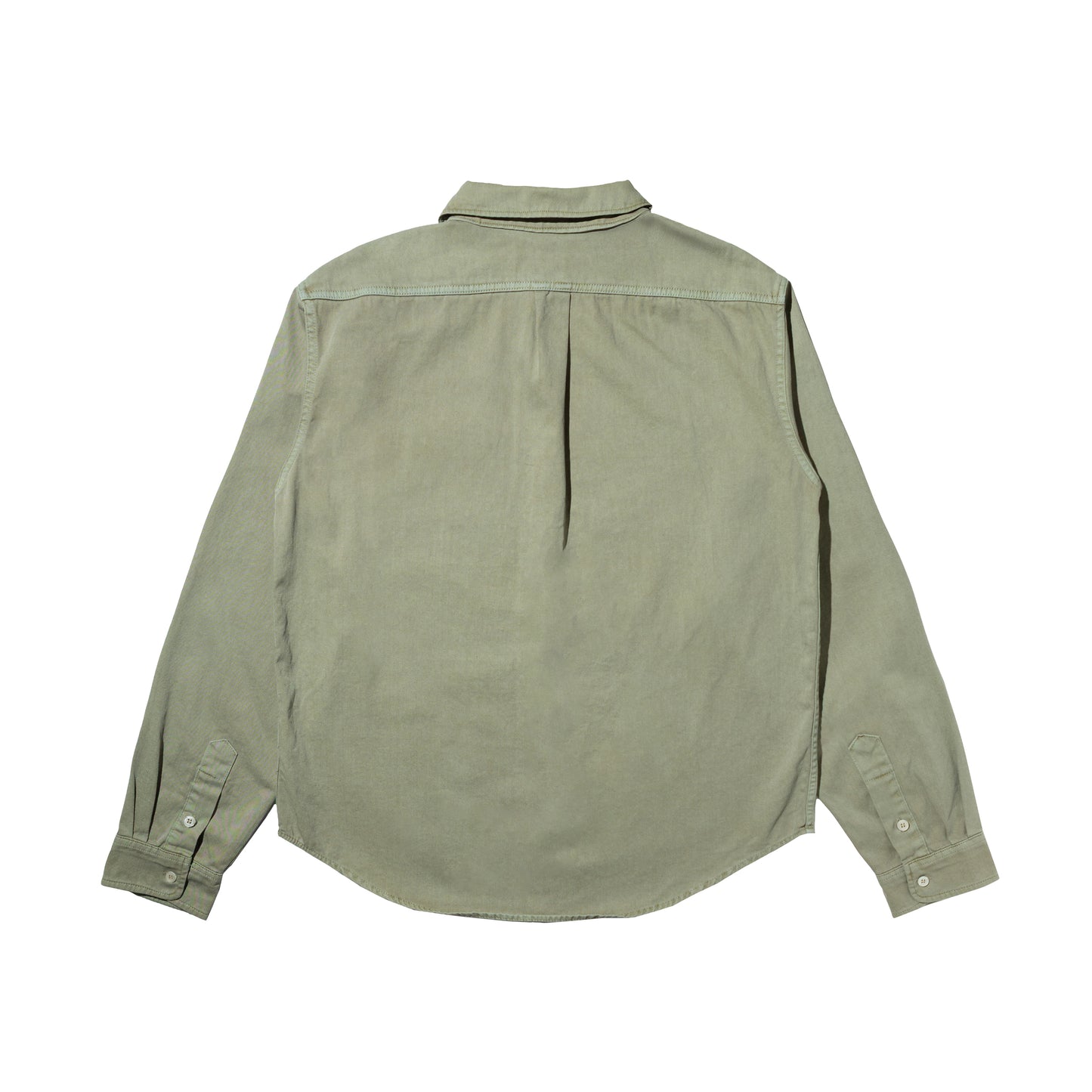 HONEY OVAL PATCH OVERDYED SHIRT SAND
