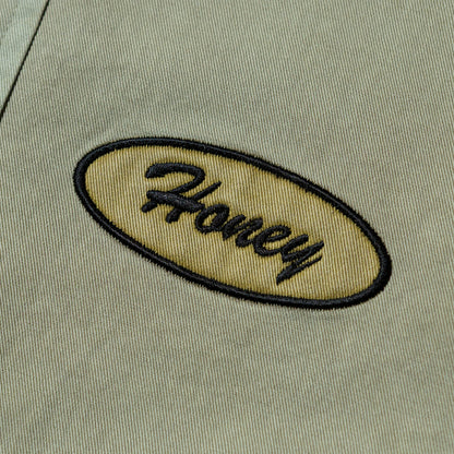 HONEY OVAL PATCH OVERDYED SHIRT SAND