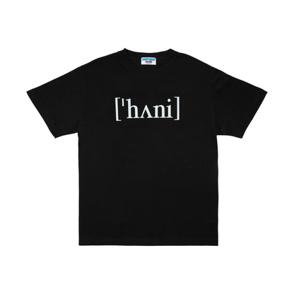 HONEY PHONETIC TEE BLACK