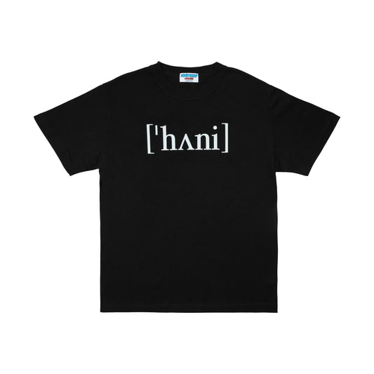 HONEY PHONETIC TEE BLACK