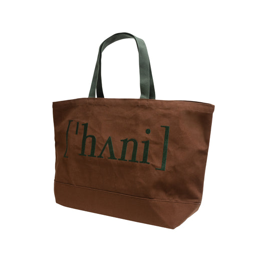 HONEY PHONETIC TOTE BAG BROWN