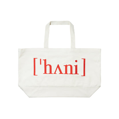 HONEY PHONETIC TOTE BAG NATURAL