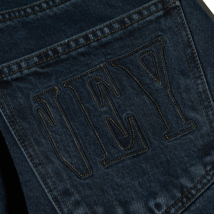 HONEY STITCH DENIM DARK BLUE