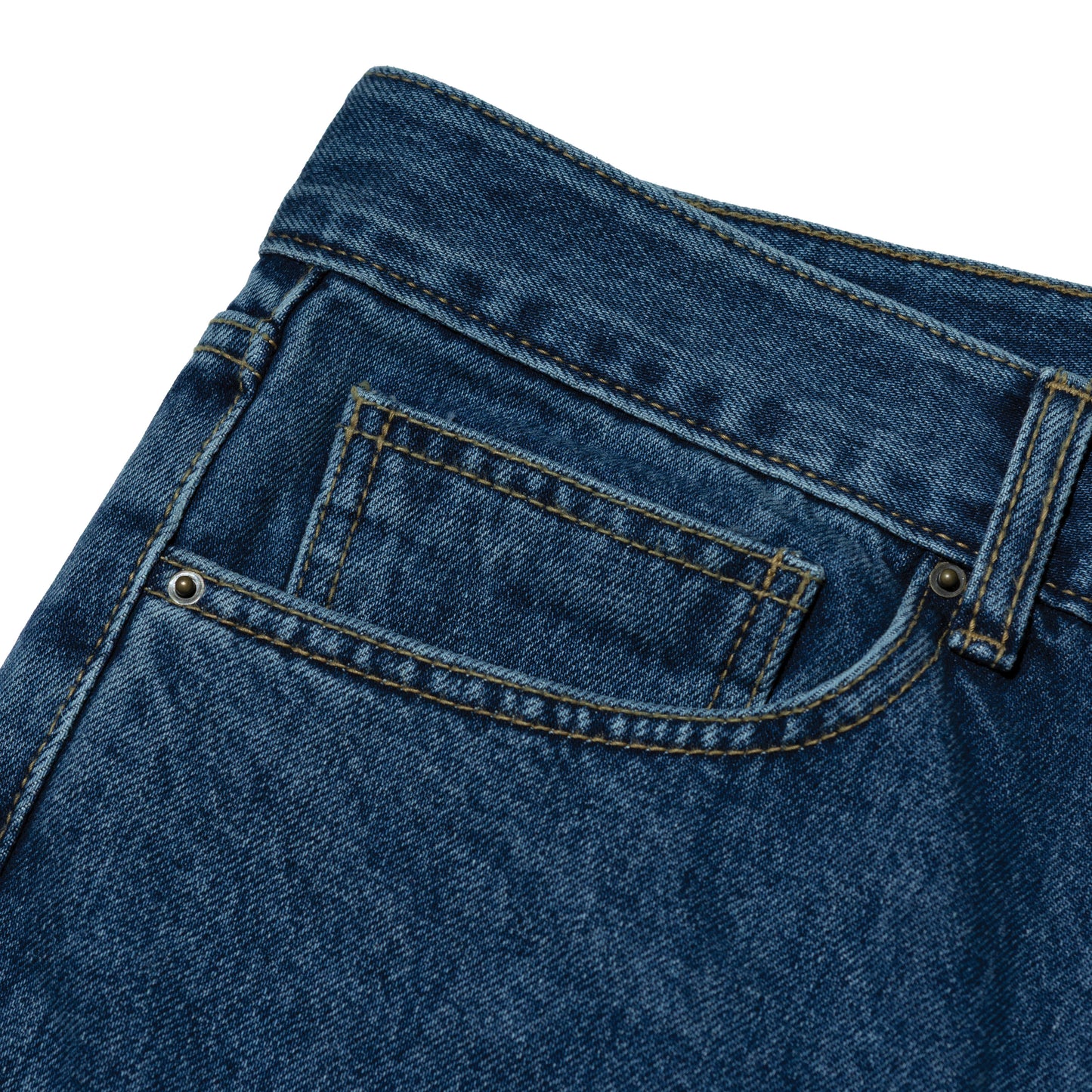 HONEY STITCH PAINT SPLATTER DENIM BLUE