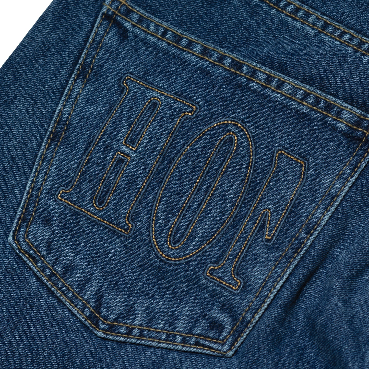 HONEY STITCH PAINT SPLATTER DENIM BLUE