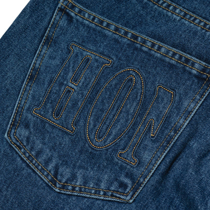 HONEY STITCH PAINT SPLATTER DENIM BLUE