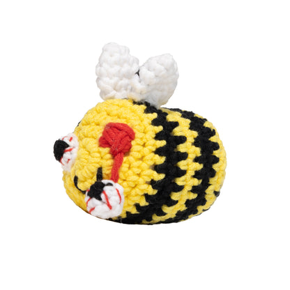 Z-HONEY BEE CROCHET KEYCHAIN YELLOW