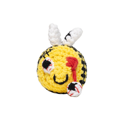 Z-HONEY BEE CROCHET KEYCHAIN YELLOW