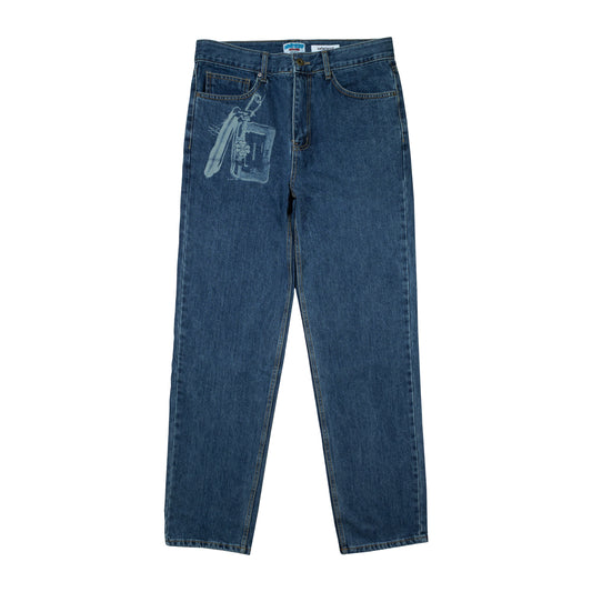 KEYCHAIN LOT PRINT DENIM BLUE