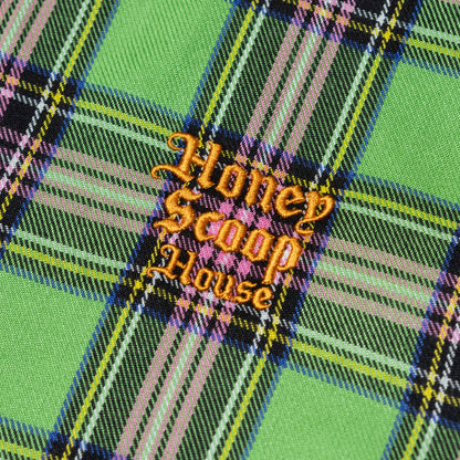 OE LOGO CHECK JACKET GREEN