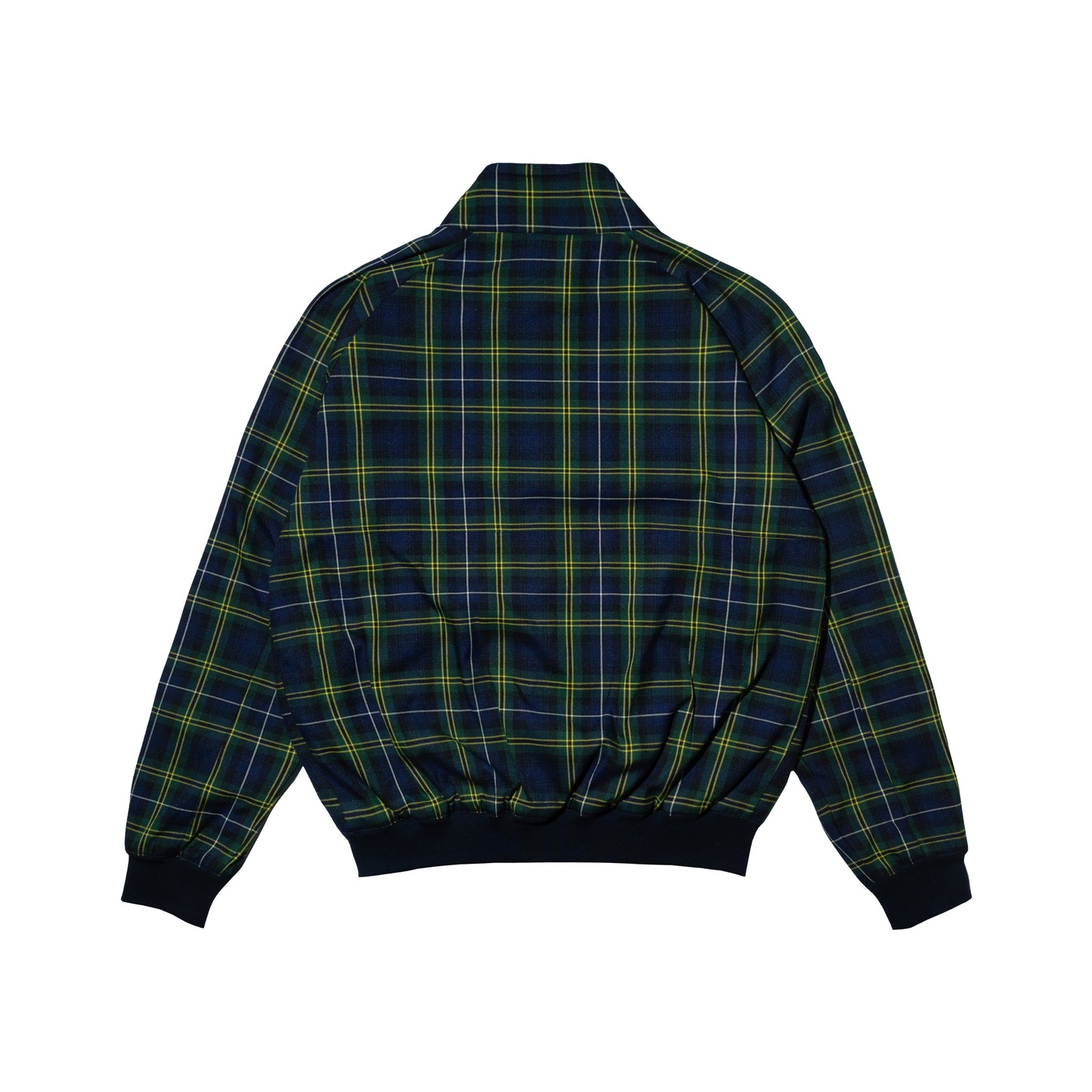 OE LOGO CHECK JACKET NAVY