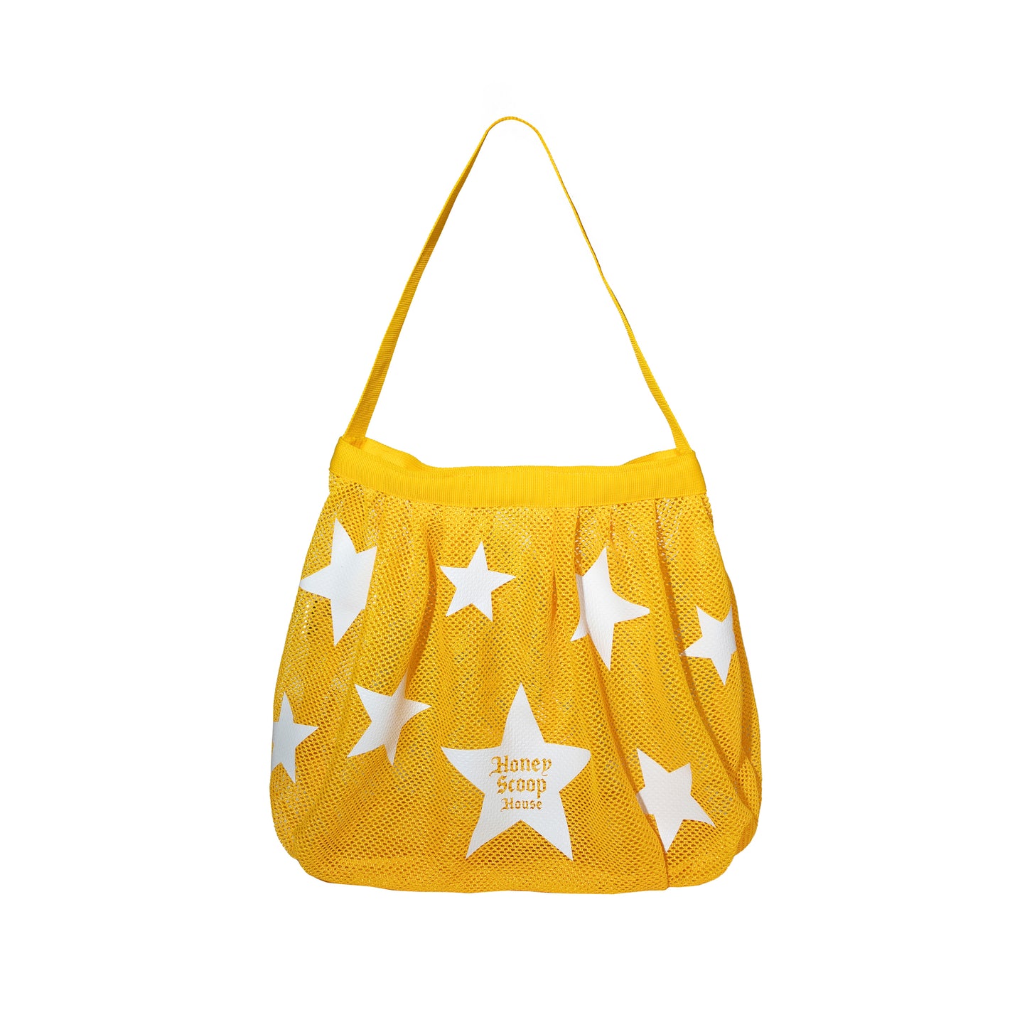 OE LOGO STARS MESH BAG HONEY