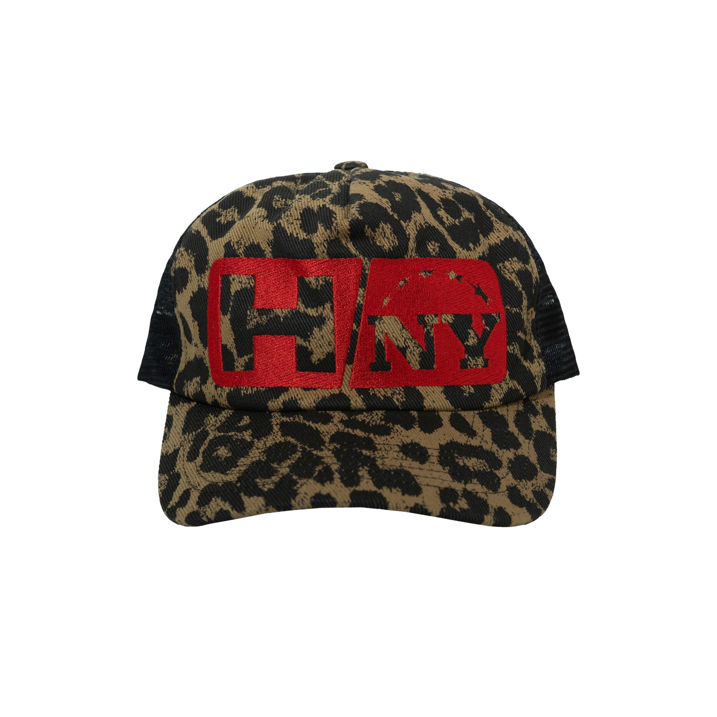 RECT LOGO MESH CAP LEOPARD