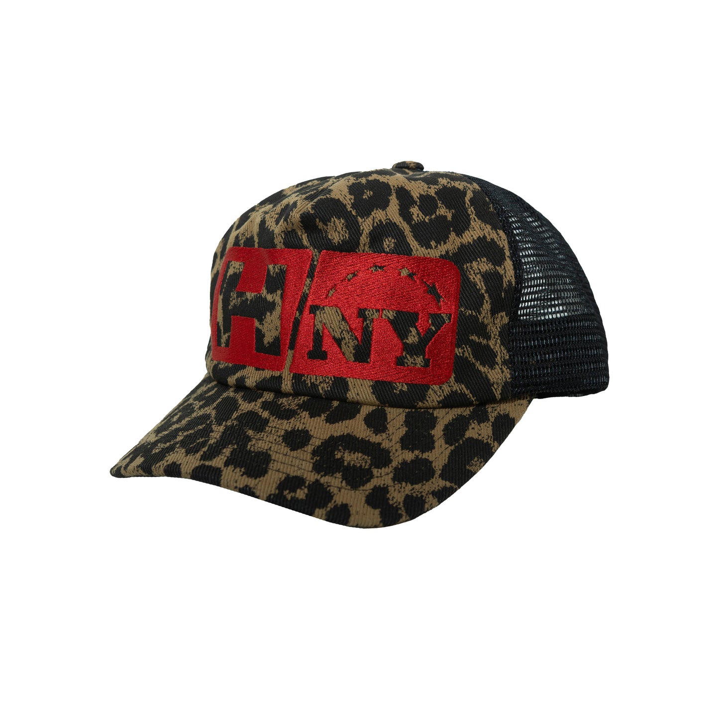 RECT LOGO MESH CAP LEOPARD