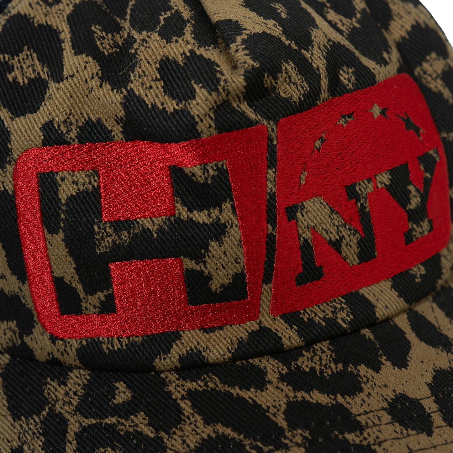 RECT LOGO MESH CAP LEOPARD