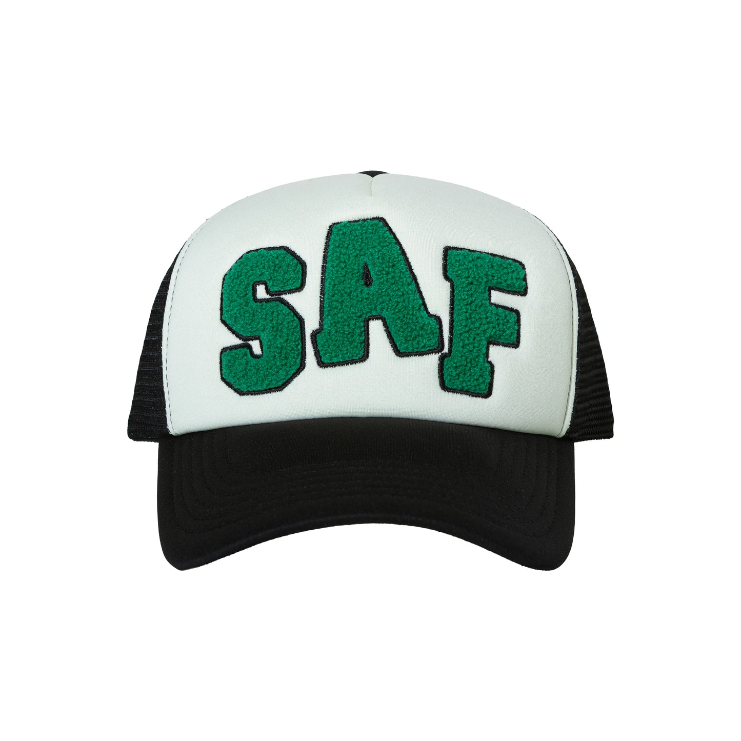 SAF LOGO TRUCKER CAP BLACK