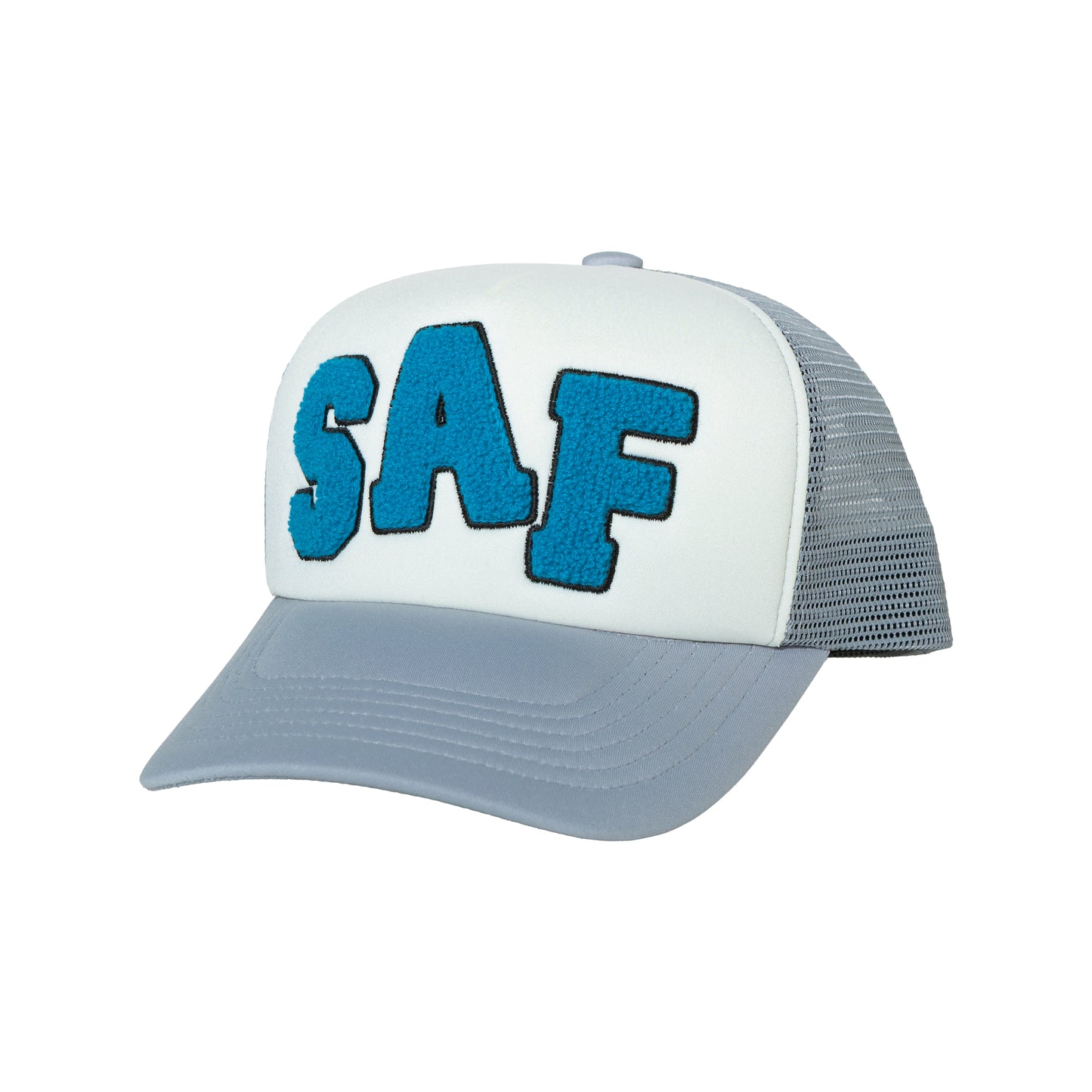 SAF LOGO TRUCKER CAP GRAY
