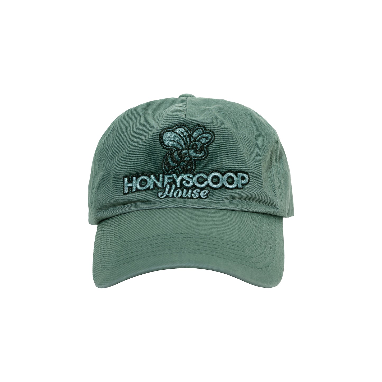 SMILE BEE OVERDYED CAP GREEN