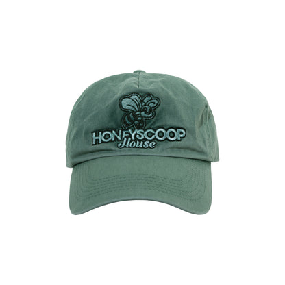 SMILE BEE OVERDYED CAP GREEN