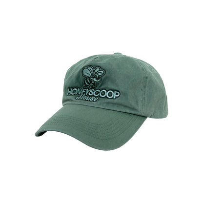 SMILE BEE OVERDYED CAP GREEN