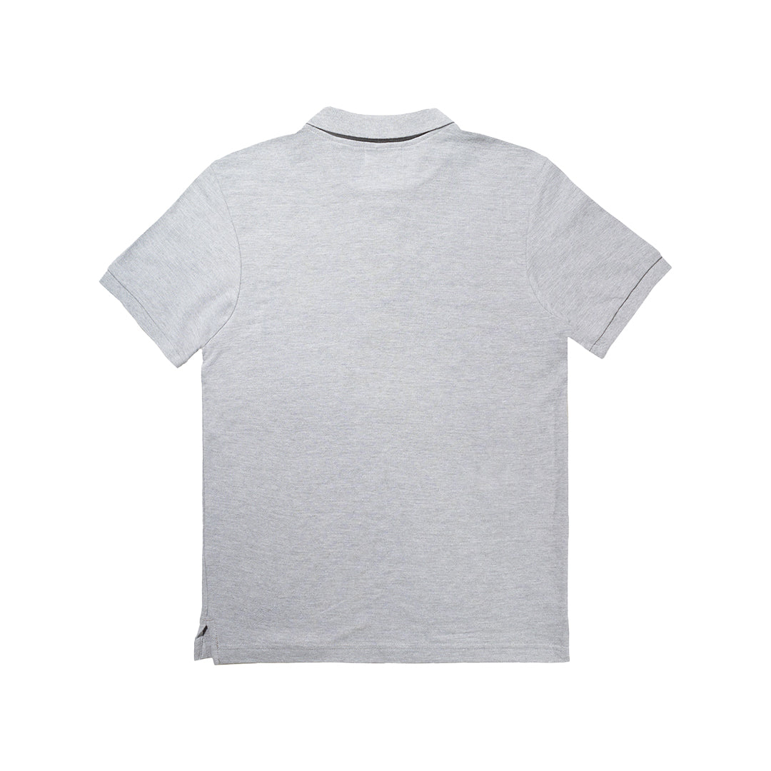 SQUARE PATCH S/S POLO SHIRT GREY