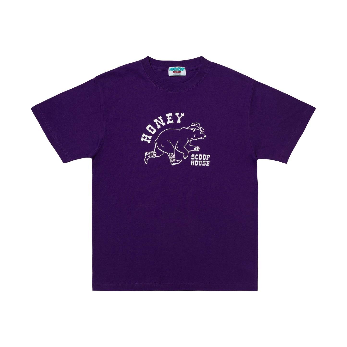 WESTERN BEAR TEE PURPLE