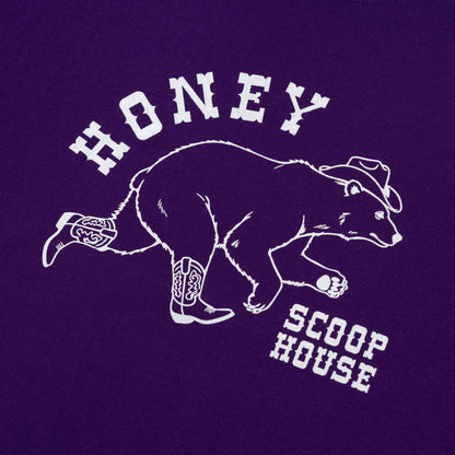 WESTERN BEAR TEE PURPLE