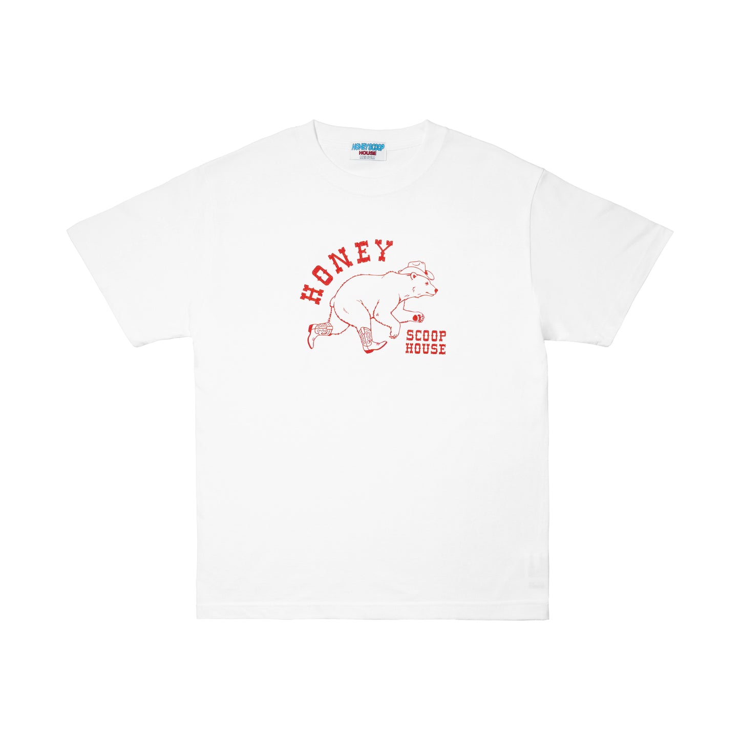 WESTERN BEAR TEE WHITE