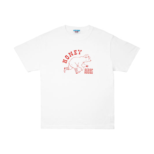 WESTERN BEAR TEE WHITE