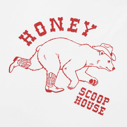 WESTERN BEAR TEE WHITE