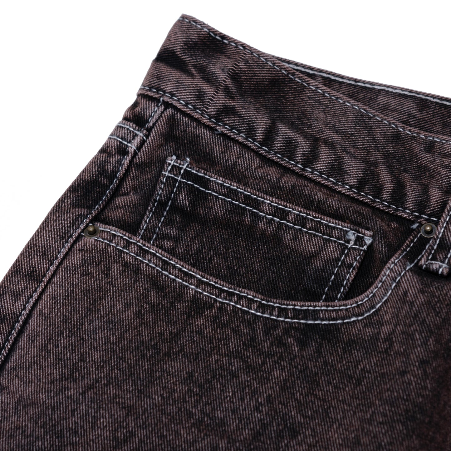 HONEY STITCH DENIM BROWN