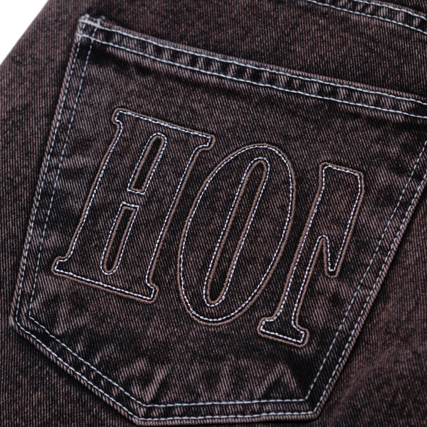 HONEY STITCH DENIM BROWN